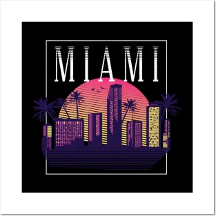 Miami vintage city 70s Posters and Art